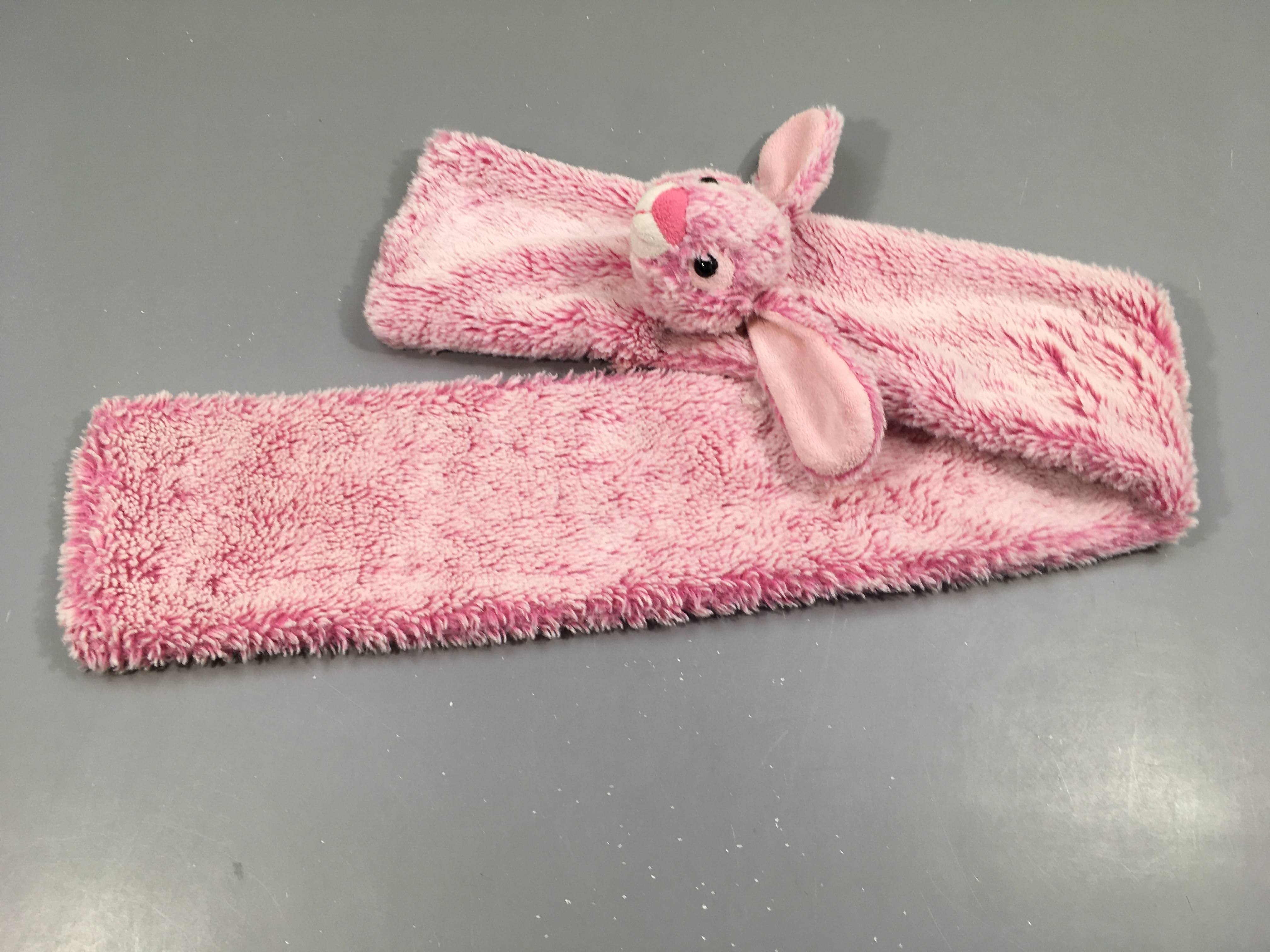 Echarpe peluche  rose, lapine