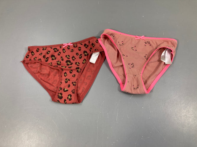 2 culottes rose léopard, moins cher chez Petit Kiwi