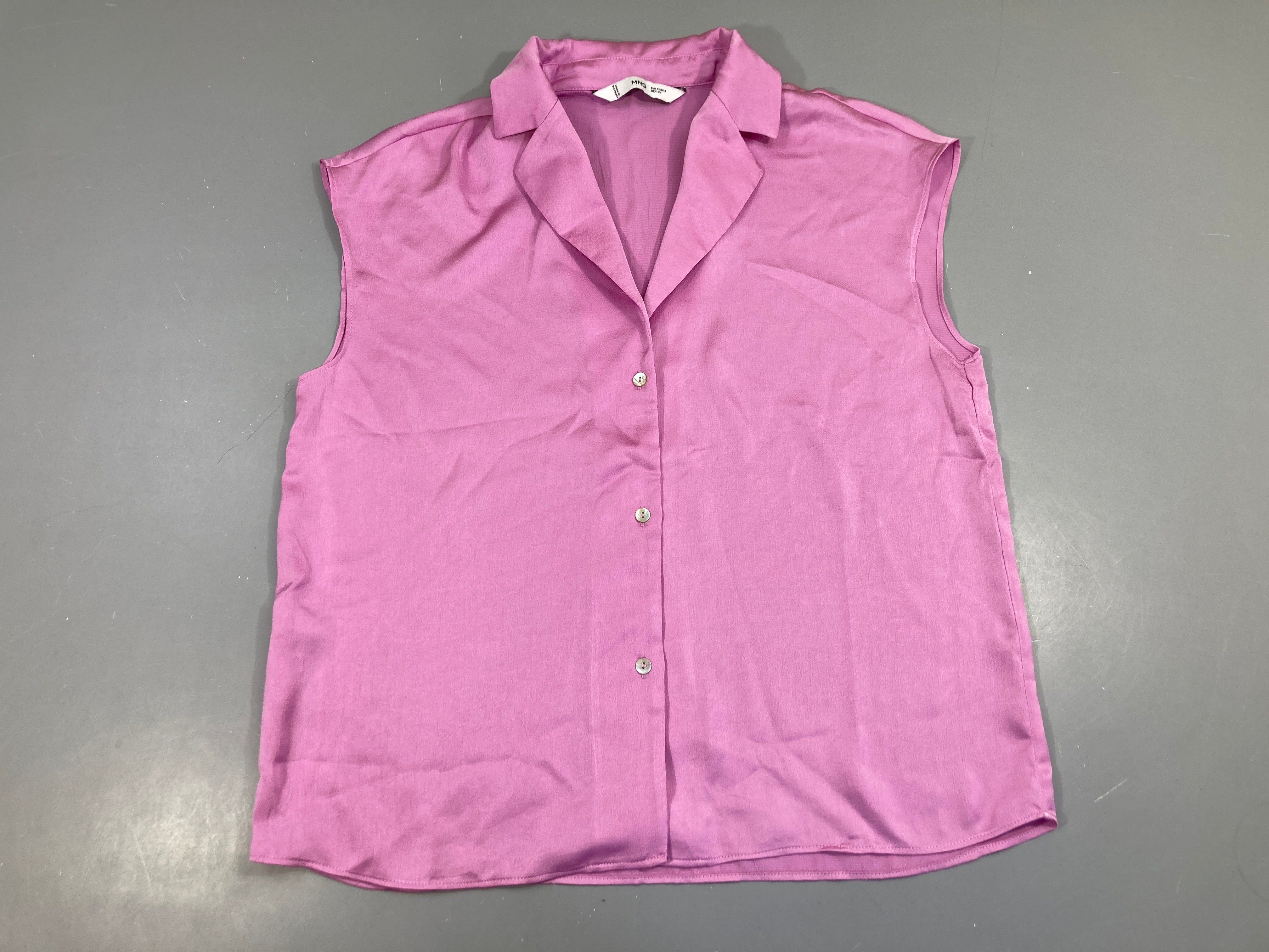 Blouse m.c satinée rose