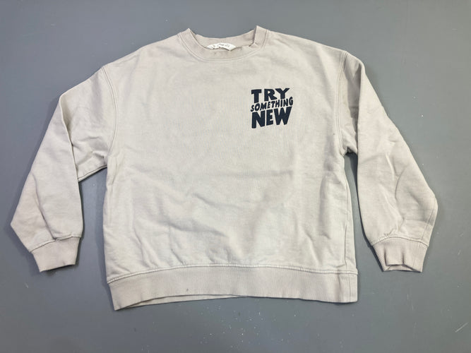 Sweat molleton beige Trayé Something New, moins cher chez Petit Kiwi