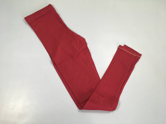 Legging bordeaux, légèrement bouloché, moins cher chez Petit Kiwi