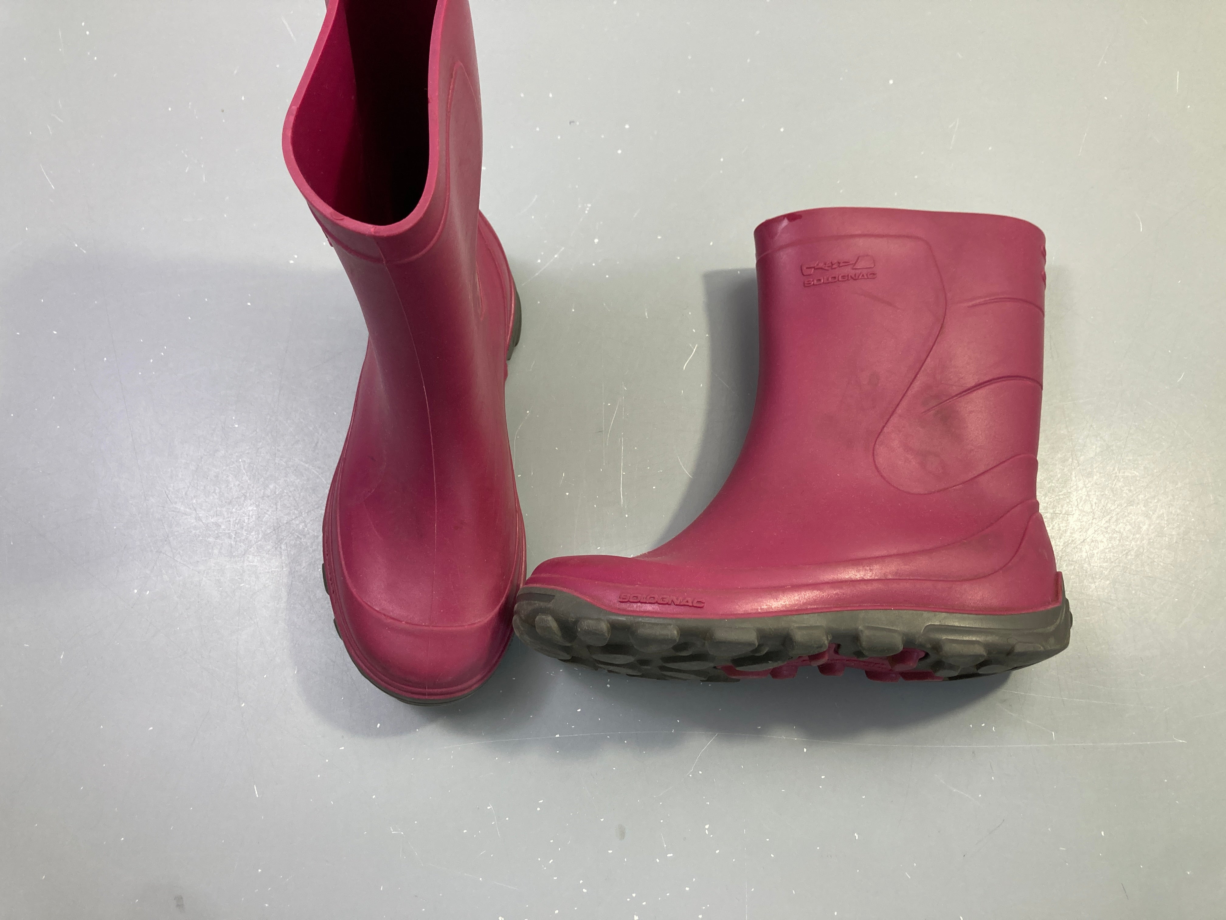 Bottes de pluie roses Solognac