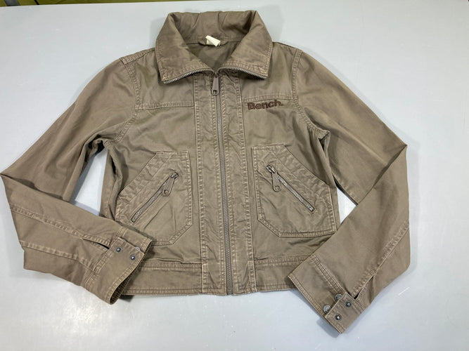 Veste brune effet délavé Bench, moins cher chez Petit Kiwi