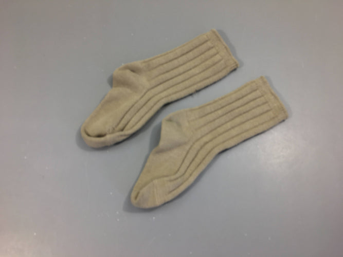 Chaussettes beige, moins cher chez Petit Kiwi