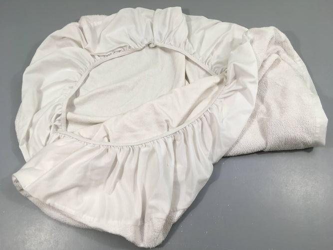 Alèse imperméable blanche, 60x120cm, moins cher chez Petit Kiwi