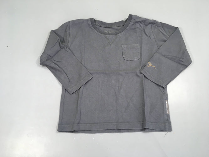 T-shirt m.l gris poche petit béguin, moins cher chez Petit Kiwi