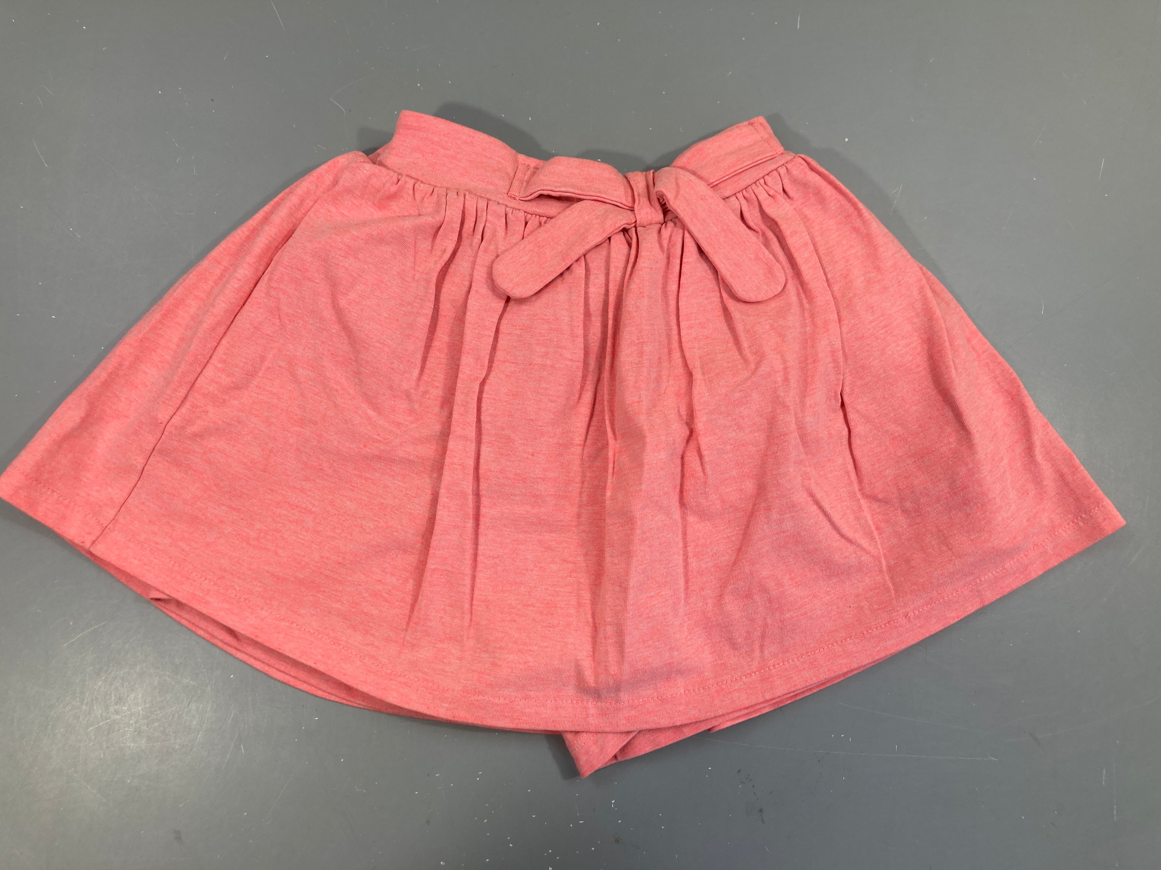 Jupe/short molleton rose flammé
