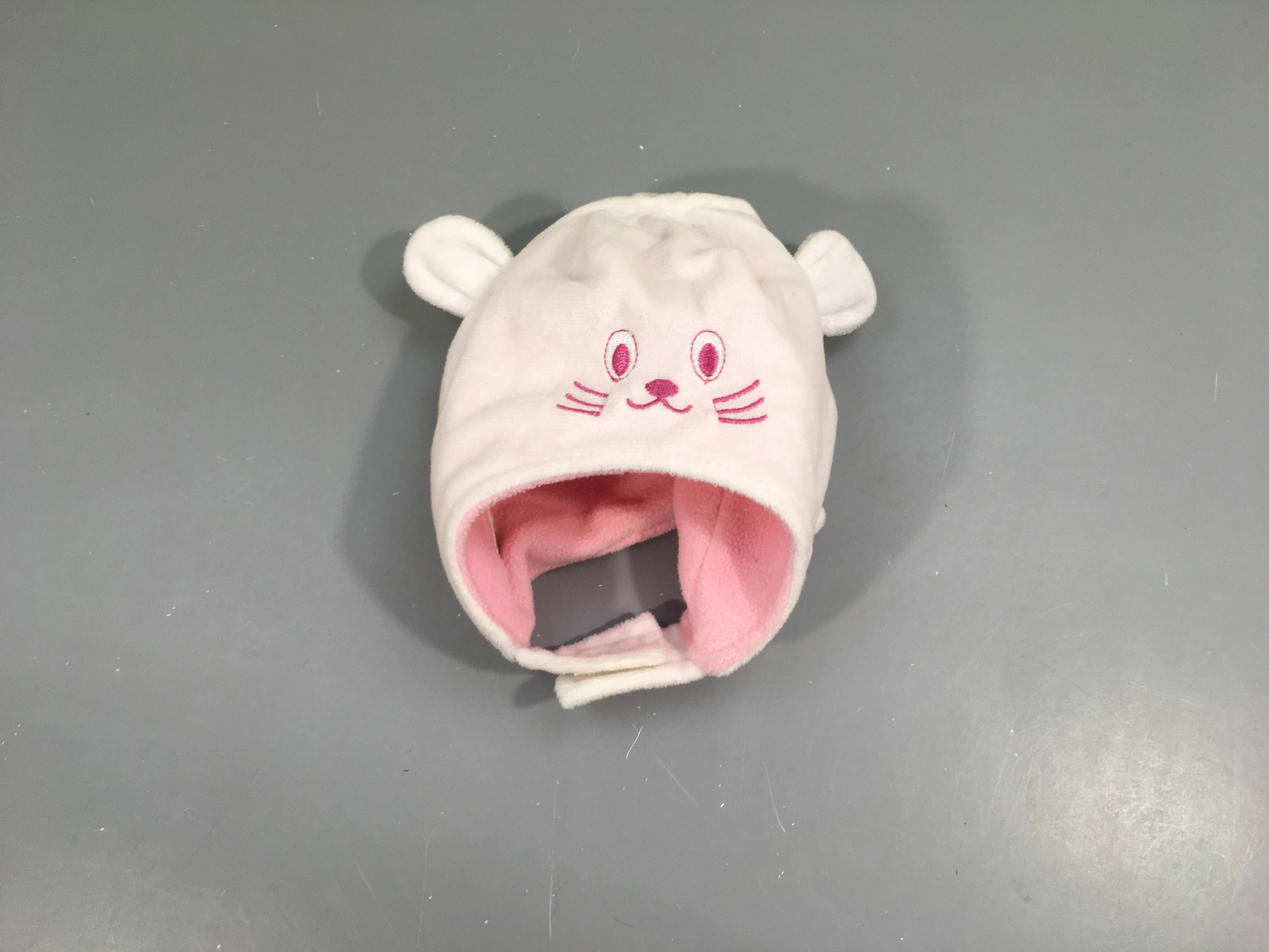 Chapka velours doublée polar blanc oreilles Souris