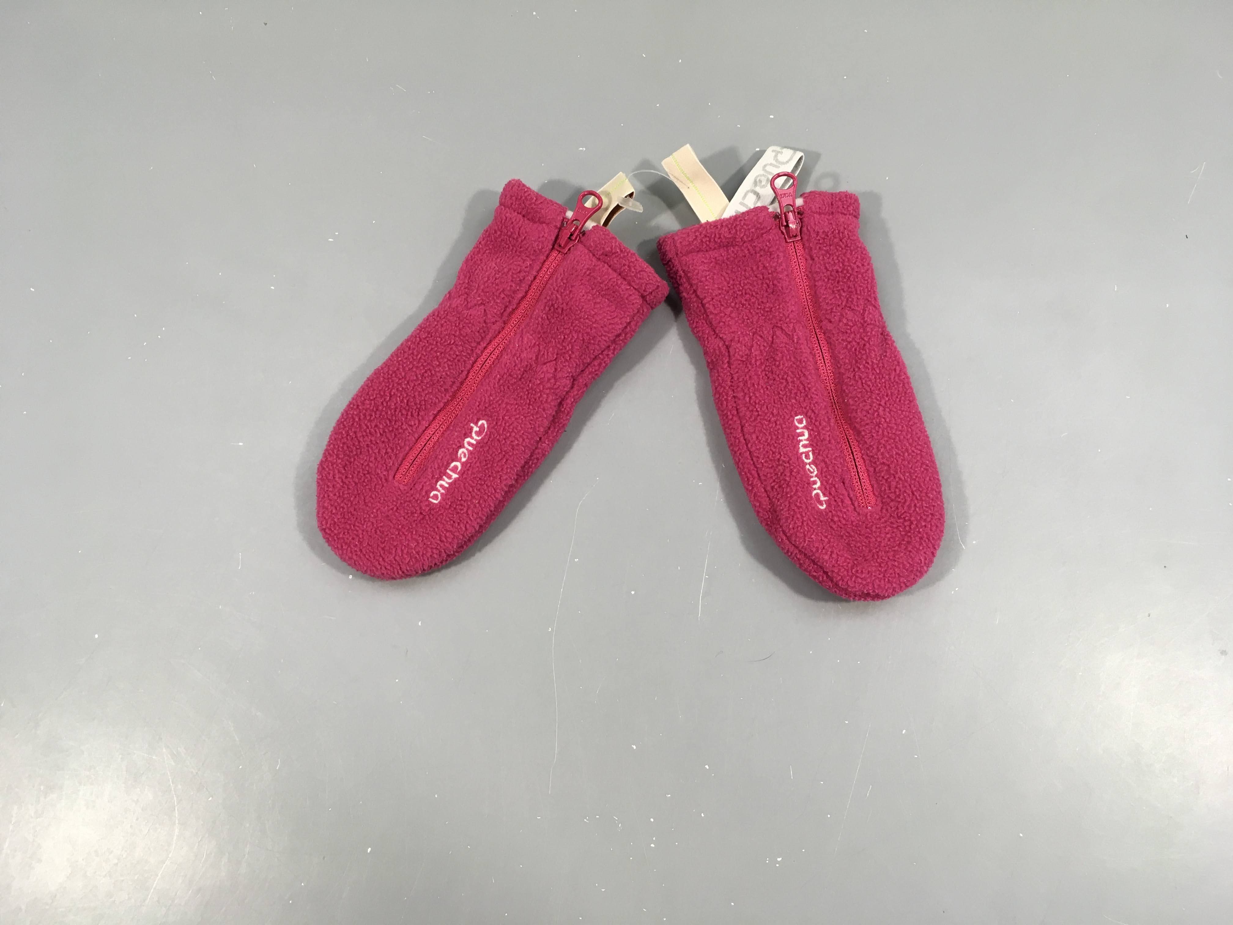 Moufles polar rose avec zip
