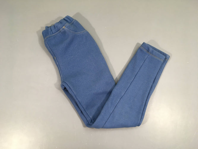 Tregging bleu doublé peluche-boulché, moins cher chez Petit Kiwi