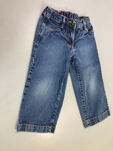 Pantalon jean large, moins cher chez Petit Kiwi