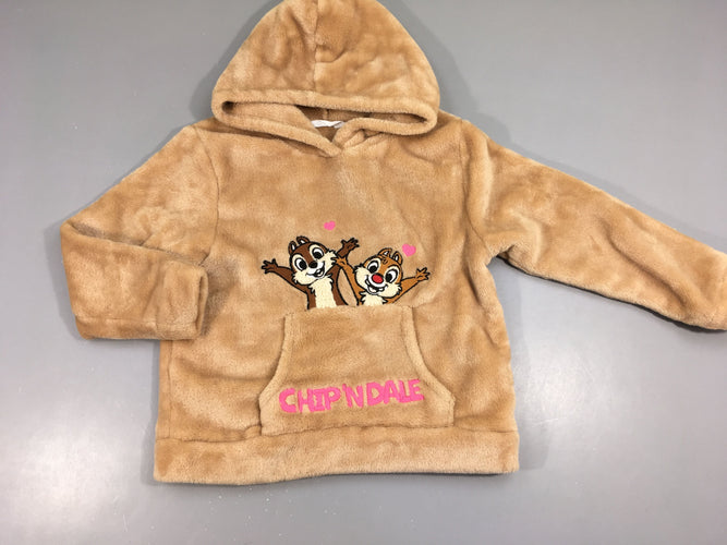 Pull peluche brun clair Chip'N Dale, moins cher chez Petit Kiwi