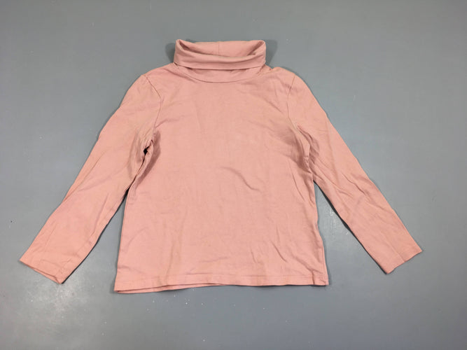 T-shirt m.l col roulé rose, moins cher chez Petit Kiwi