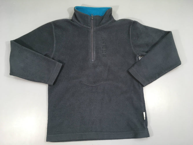 Polar bleu gris col zippé The best, moins cher chez Petit Kiwi
