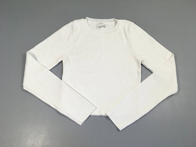 Pull court blanc, moins cher chez Petit Kiwi