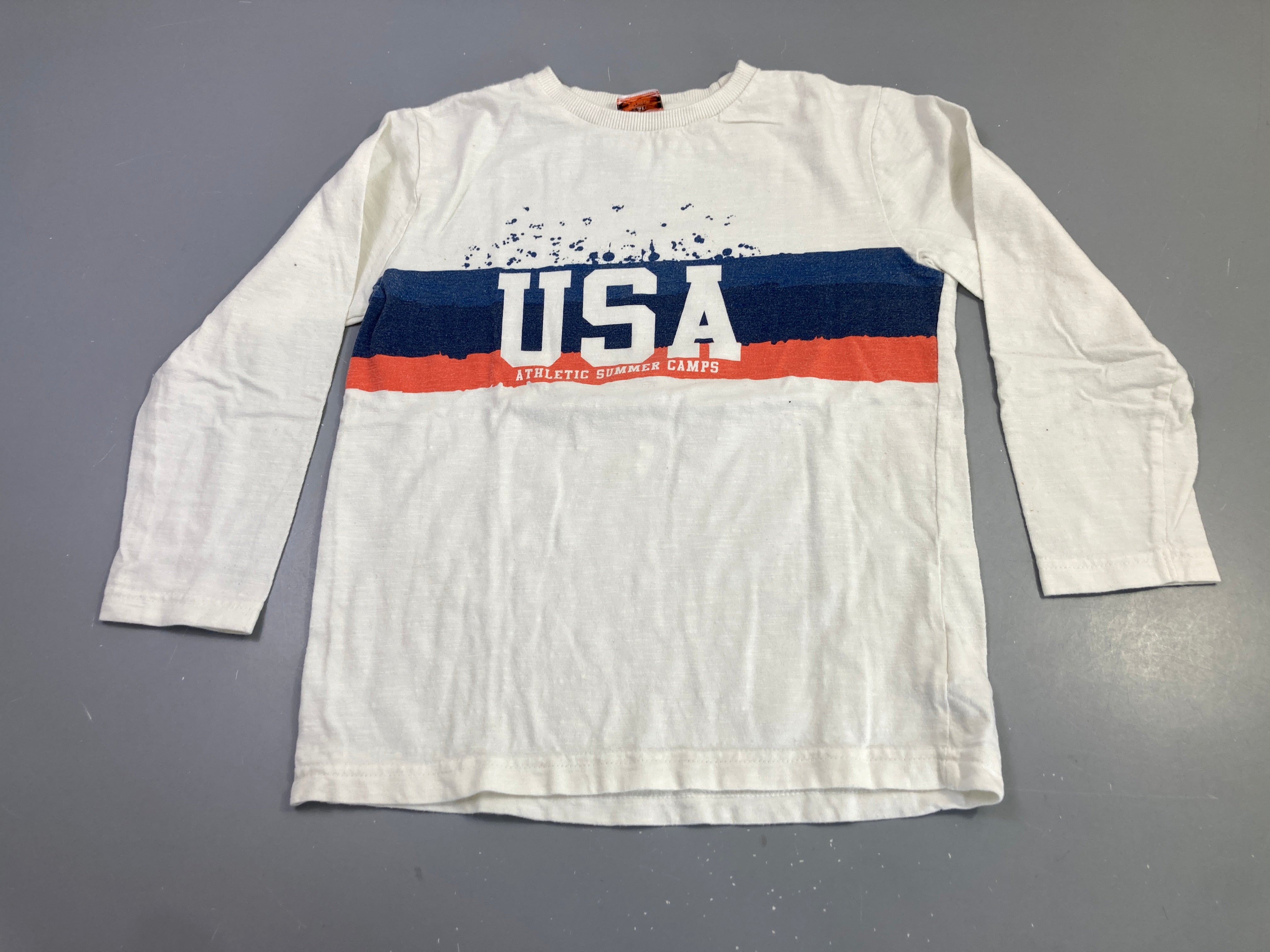 T-shirt m.l blanc USA Athletic Summer Camps