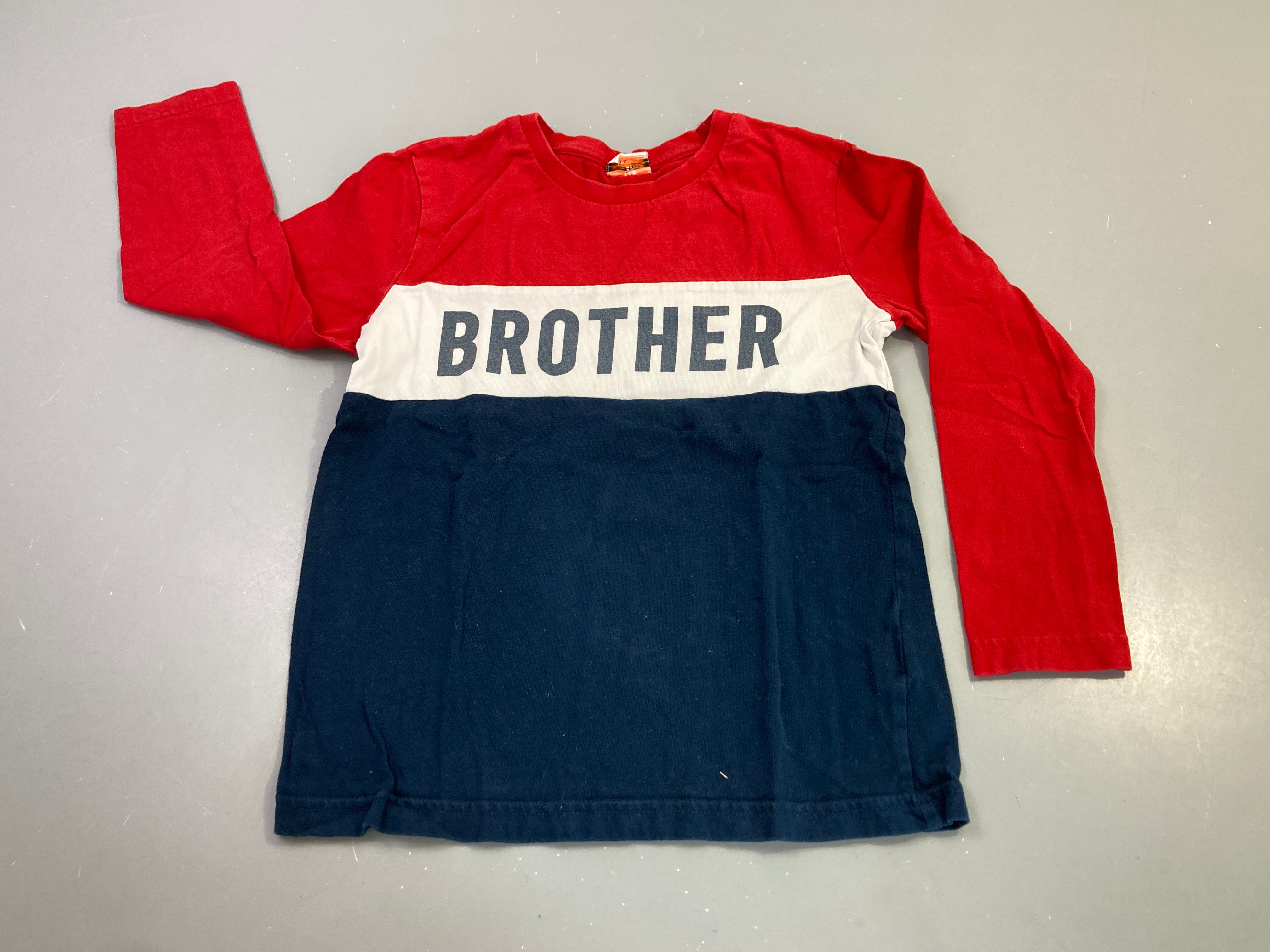 T-shirt m.l tricolore rouge blanc marine Brother