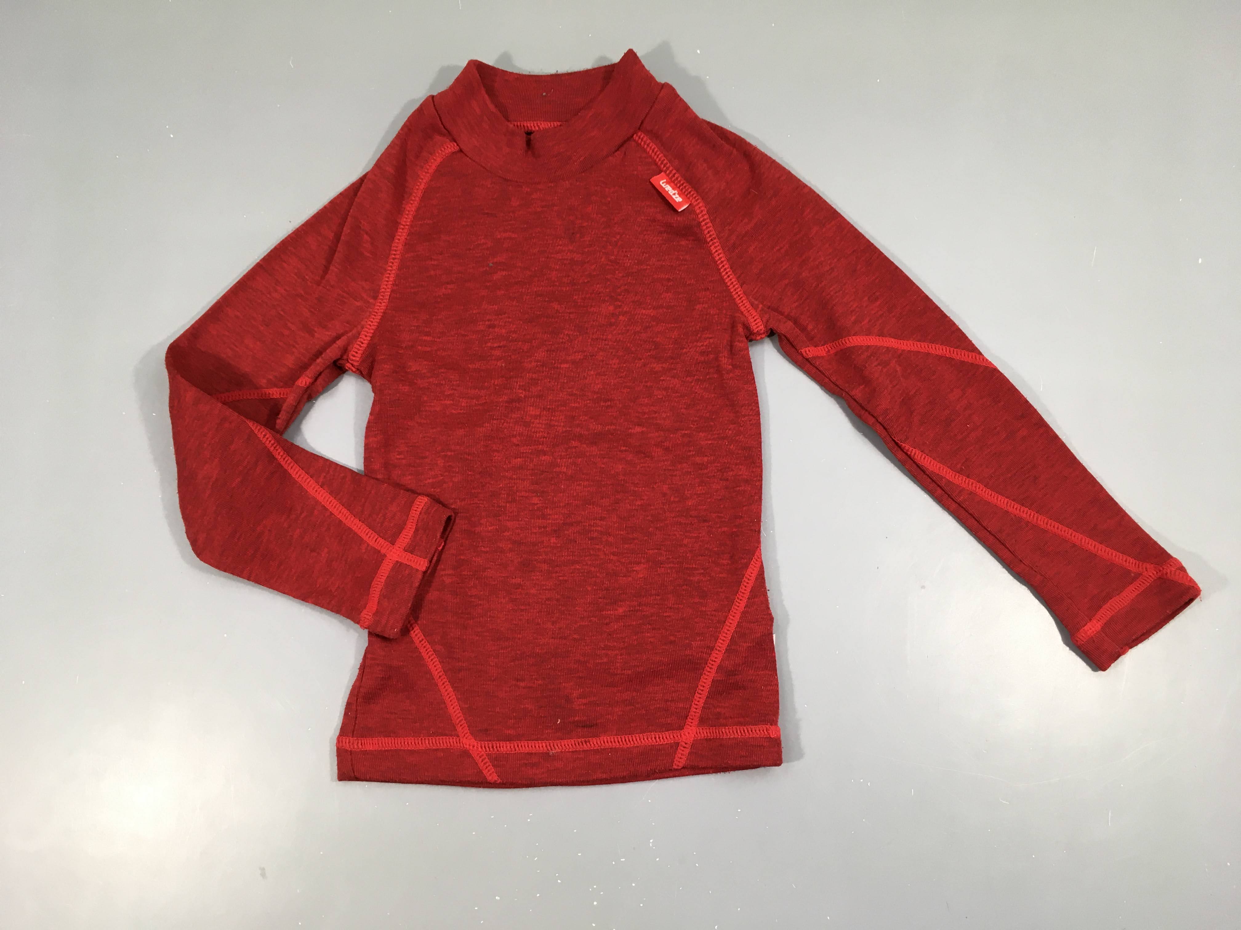 Sous vêtement thermique rouge  Wed'ze Légèrement bouloché
