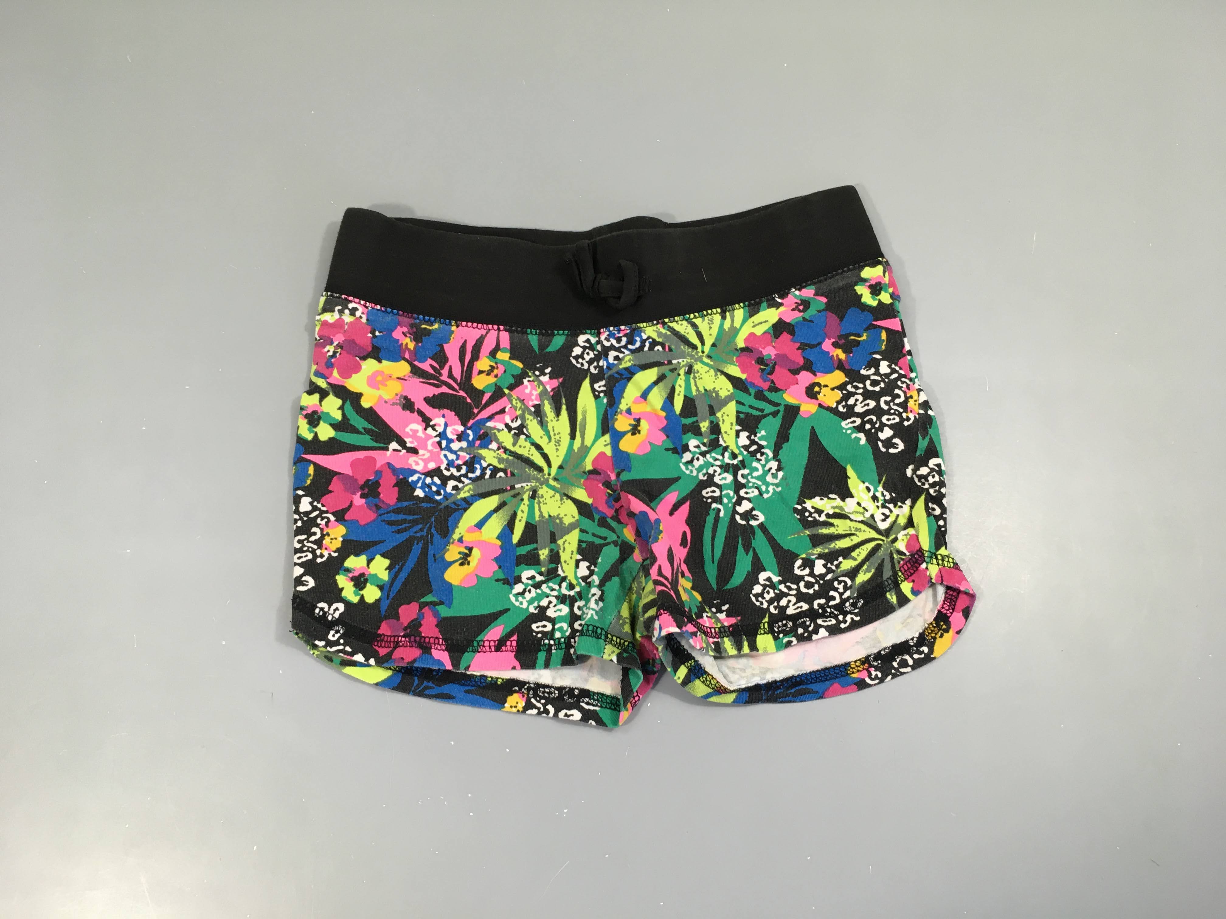 Short jersey feuillage multicolore