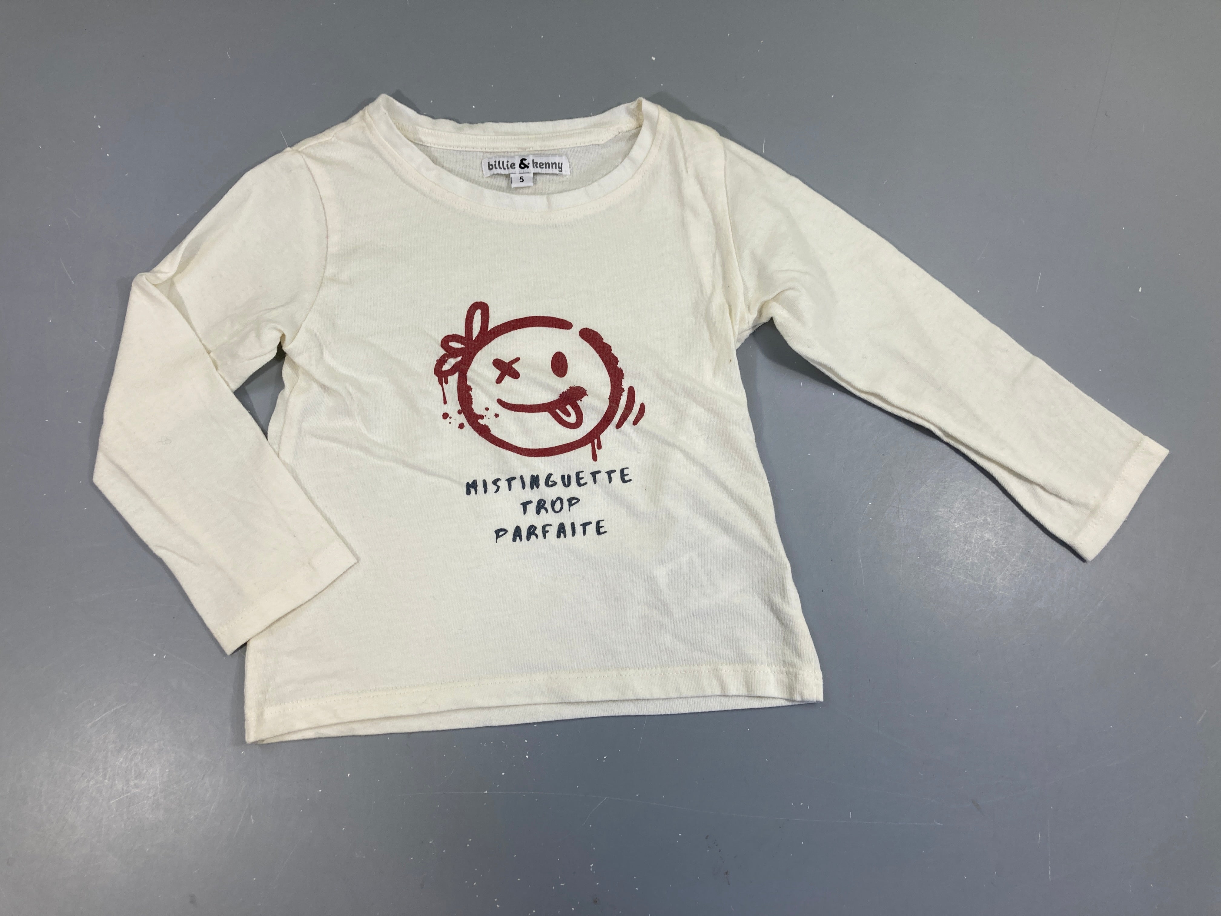 T-shirt m.l écru Mistinguette