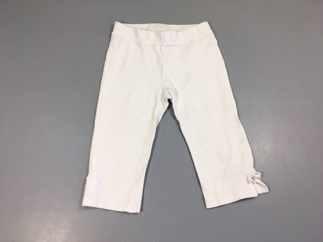 Legging court blanc, moins cher chez Petit Kiwi
