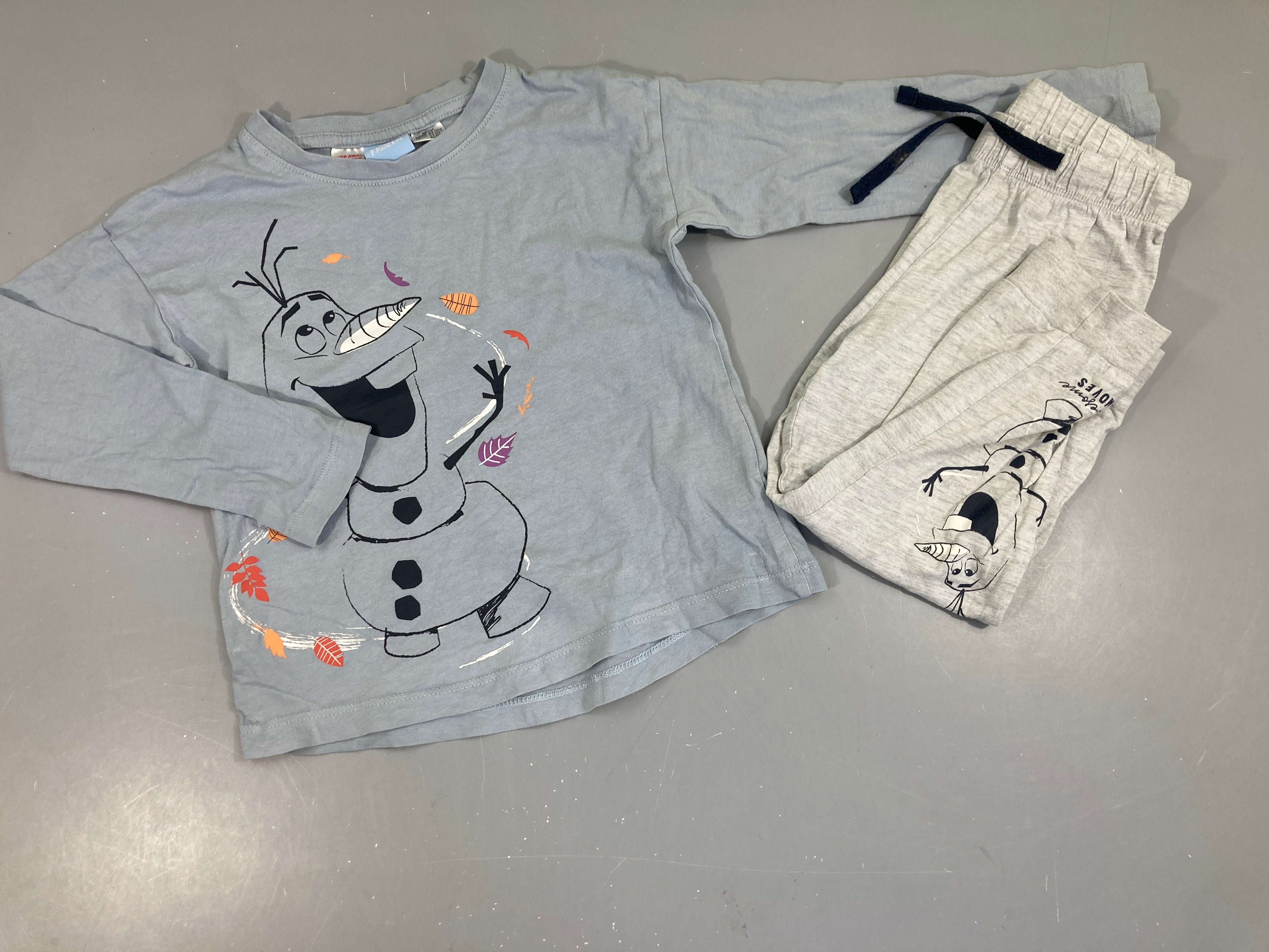 Pyjama 2pcs jersey bleu-gris Olaf
