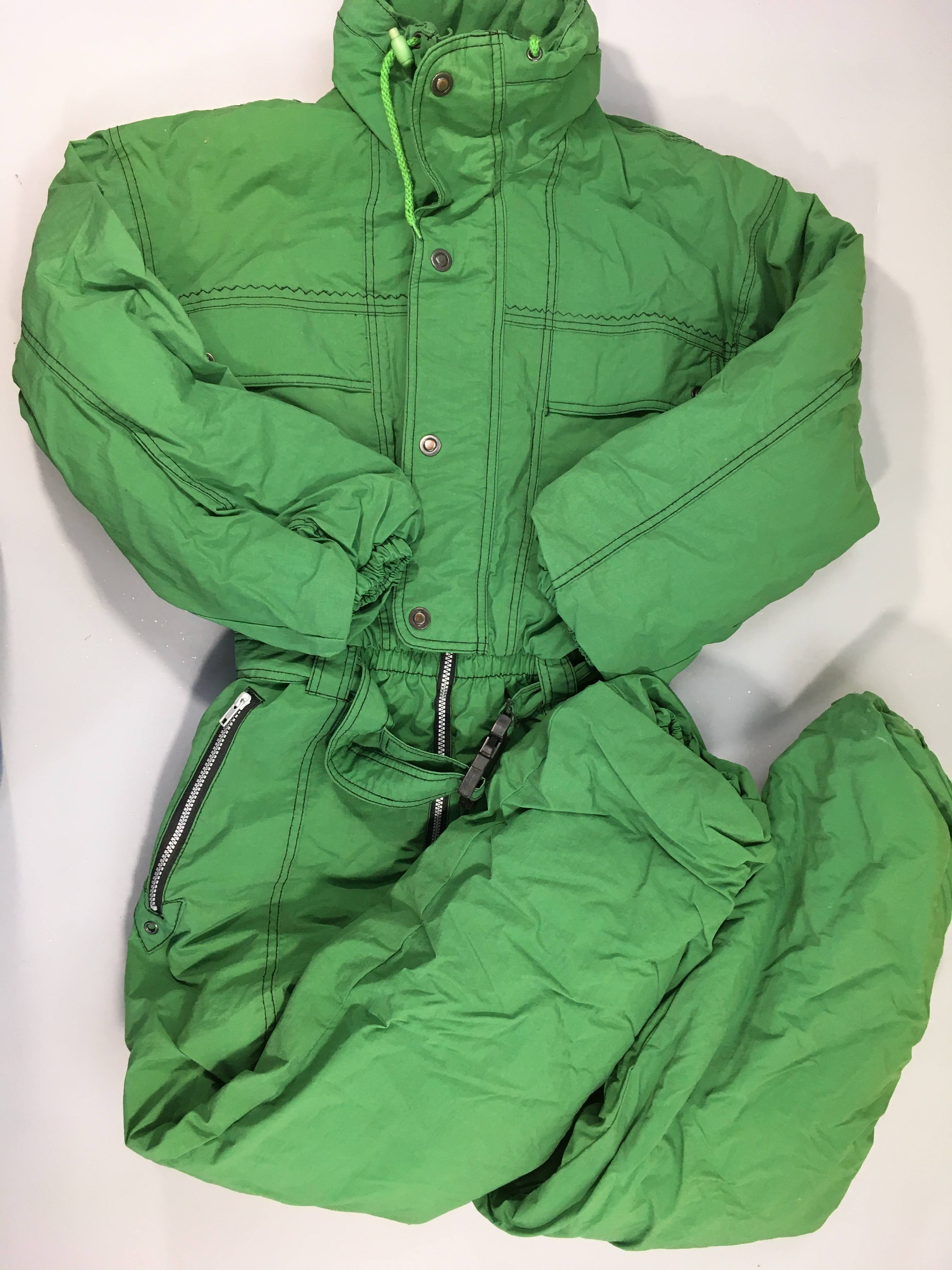 Combinaison de ski verte