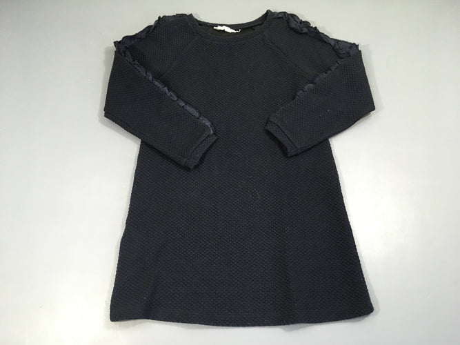 Robe sweat m.l texturée bleu marine, moins cher chez Petit Kiwi