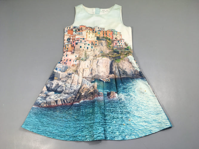 Robe s.m paysage falaise mer, moins cher chez Petit Kiwi