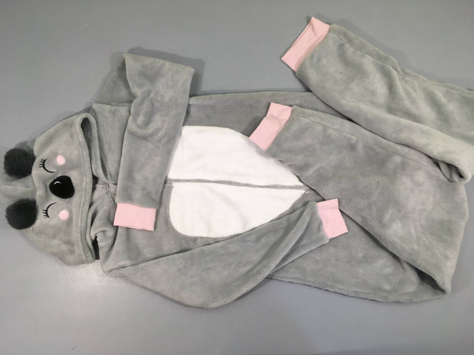 Surpyjama gris-bac-rose animal, moins cher chez Petit Kiwi