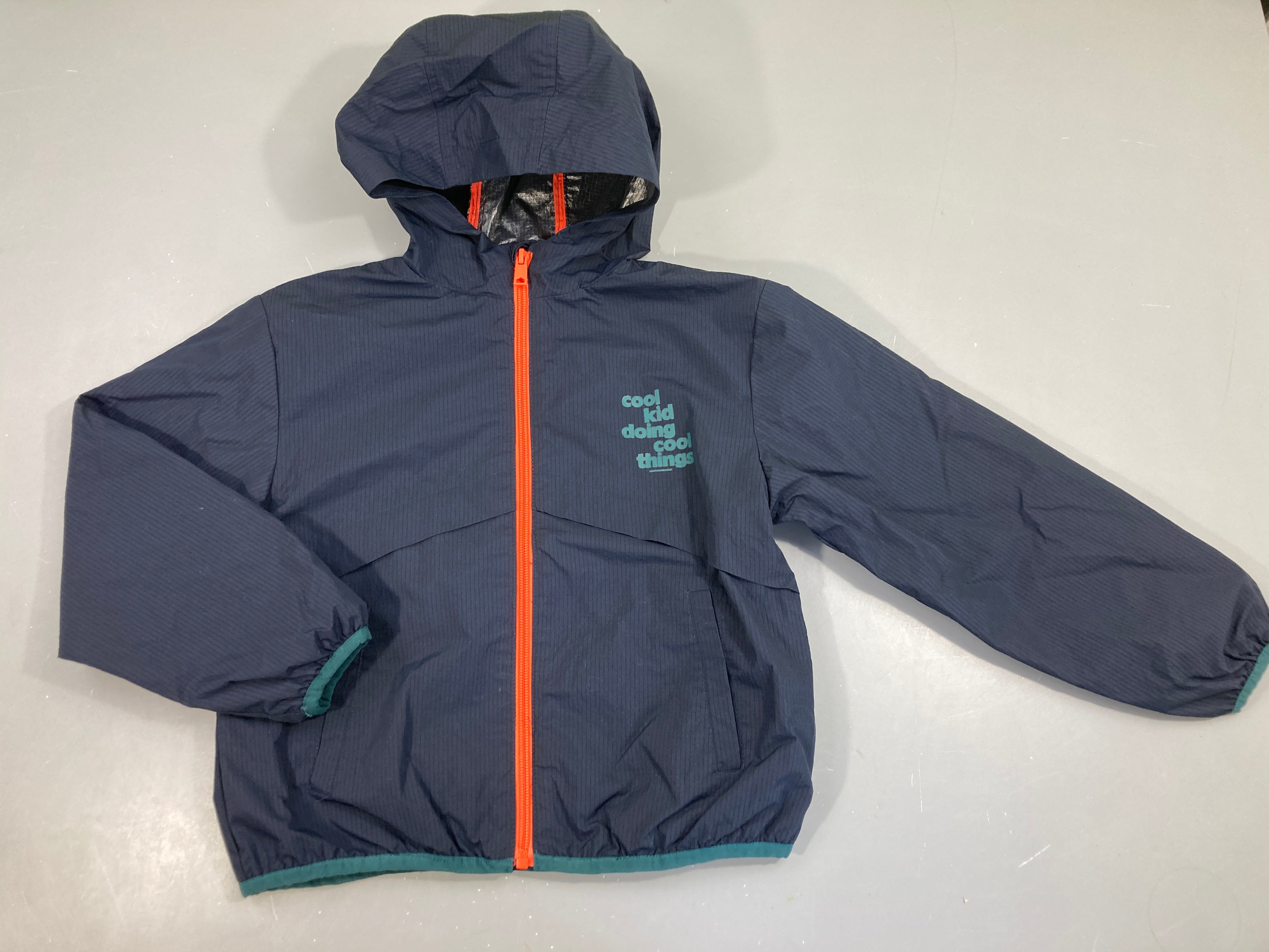 Veste coupe-vent bleu foncé Cool kid