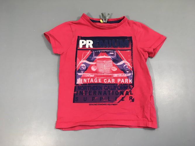 T-shirt m.c rose premium, moins cher chez Petit Kiwi