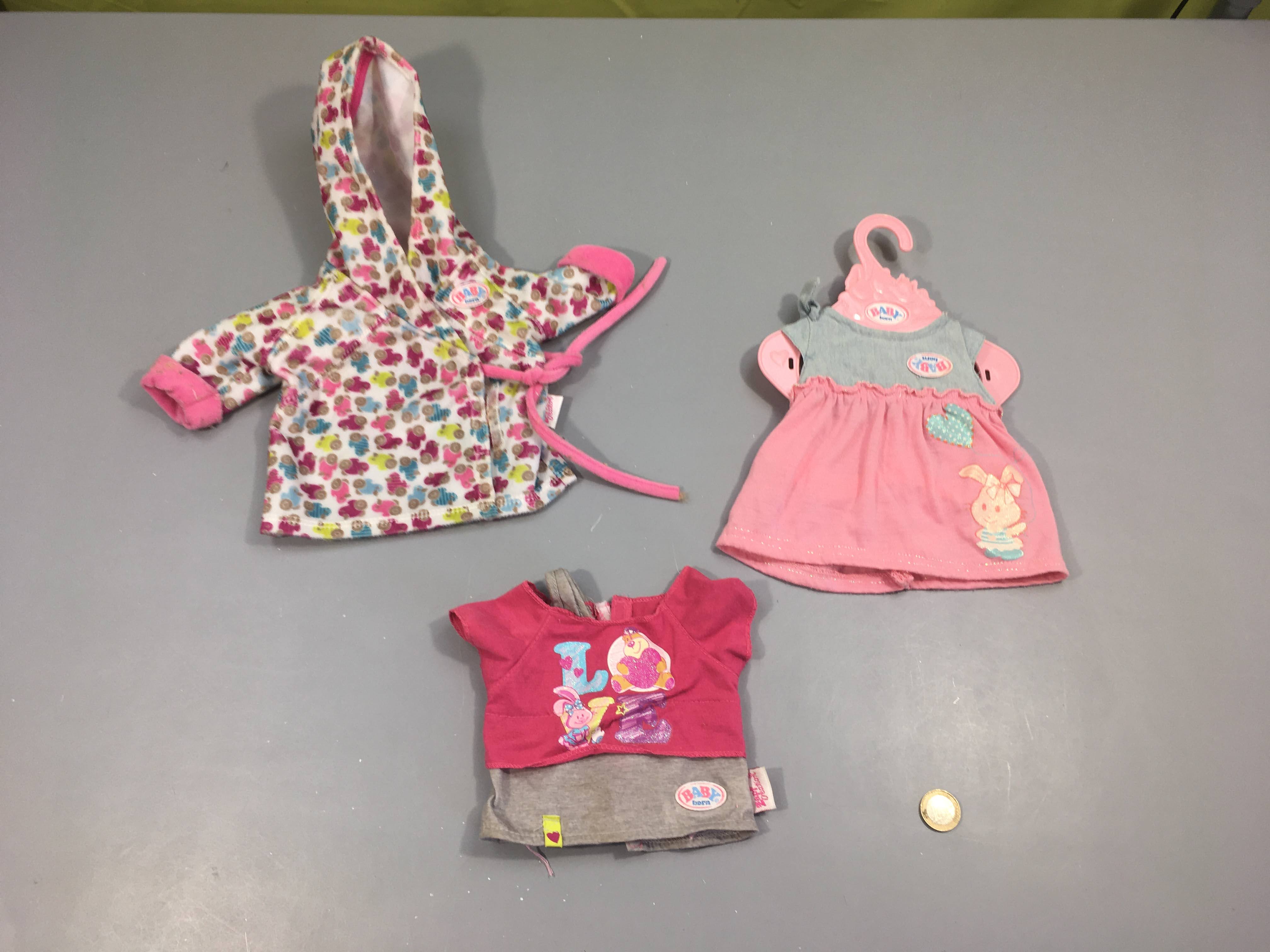 Peignoir + 2 tenues, Baby Born