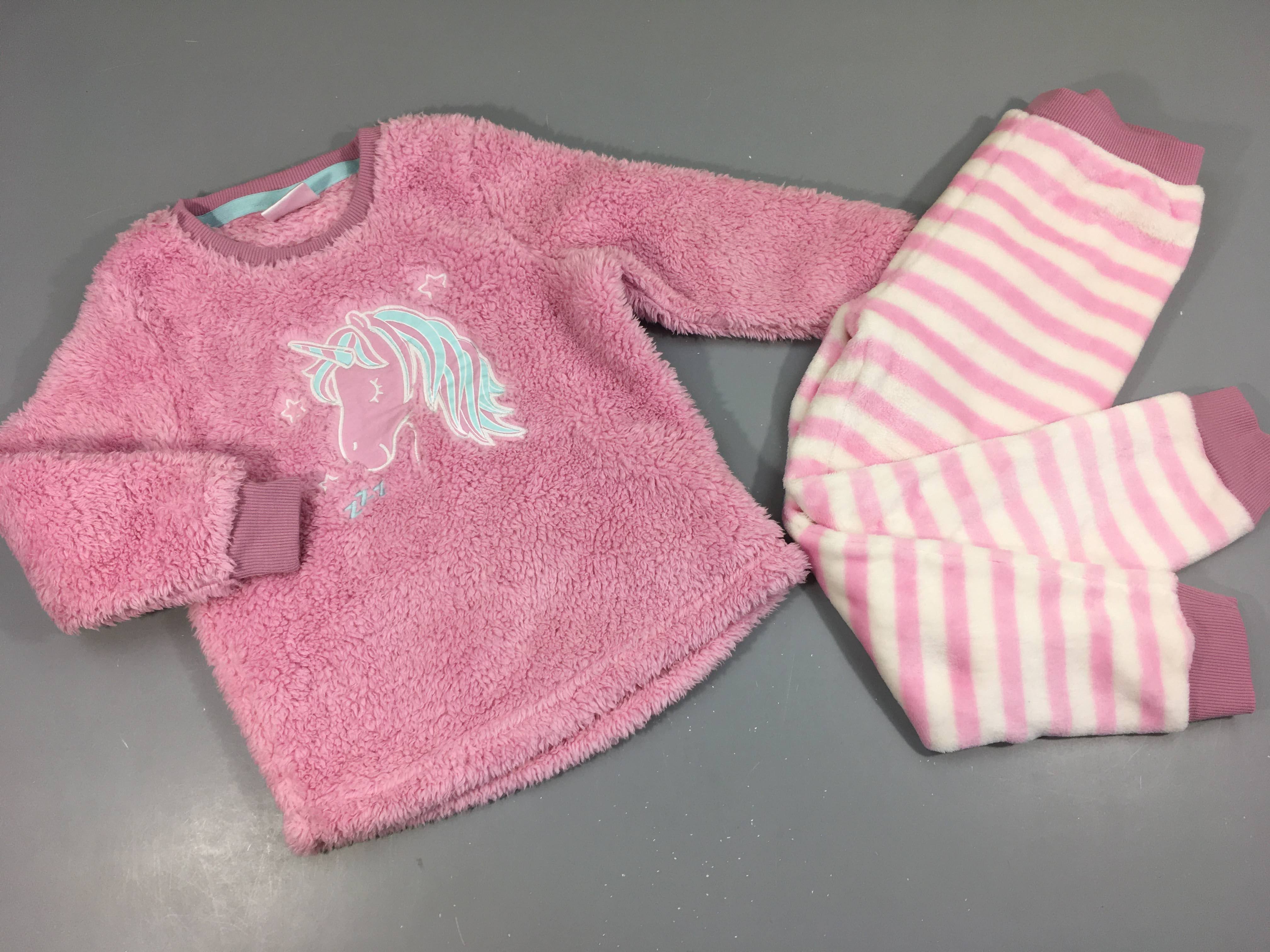 Pyjama 2 pcs softy rose licorne, Pocopiano