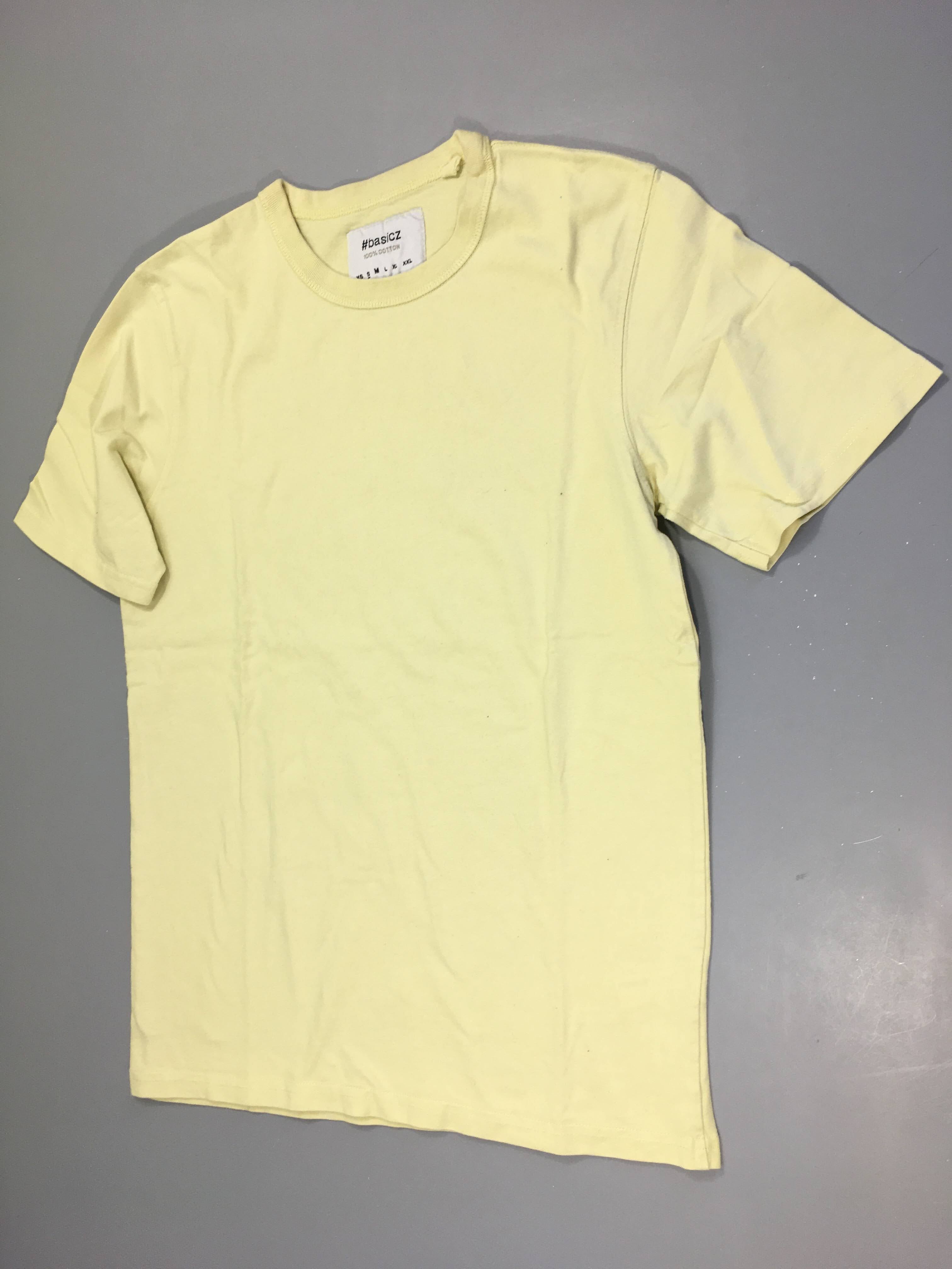 T-shirt m.c jaune pâle