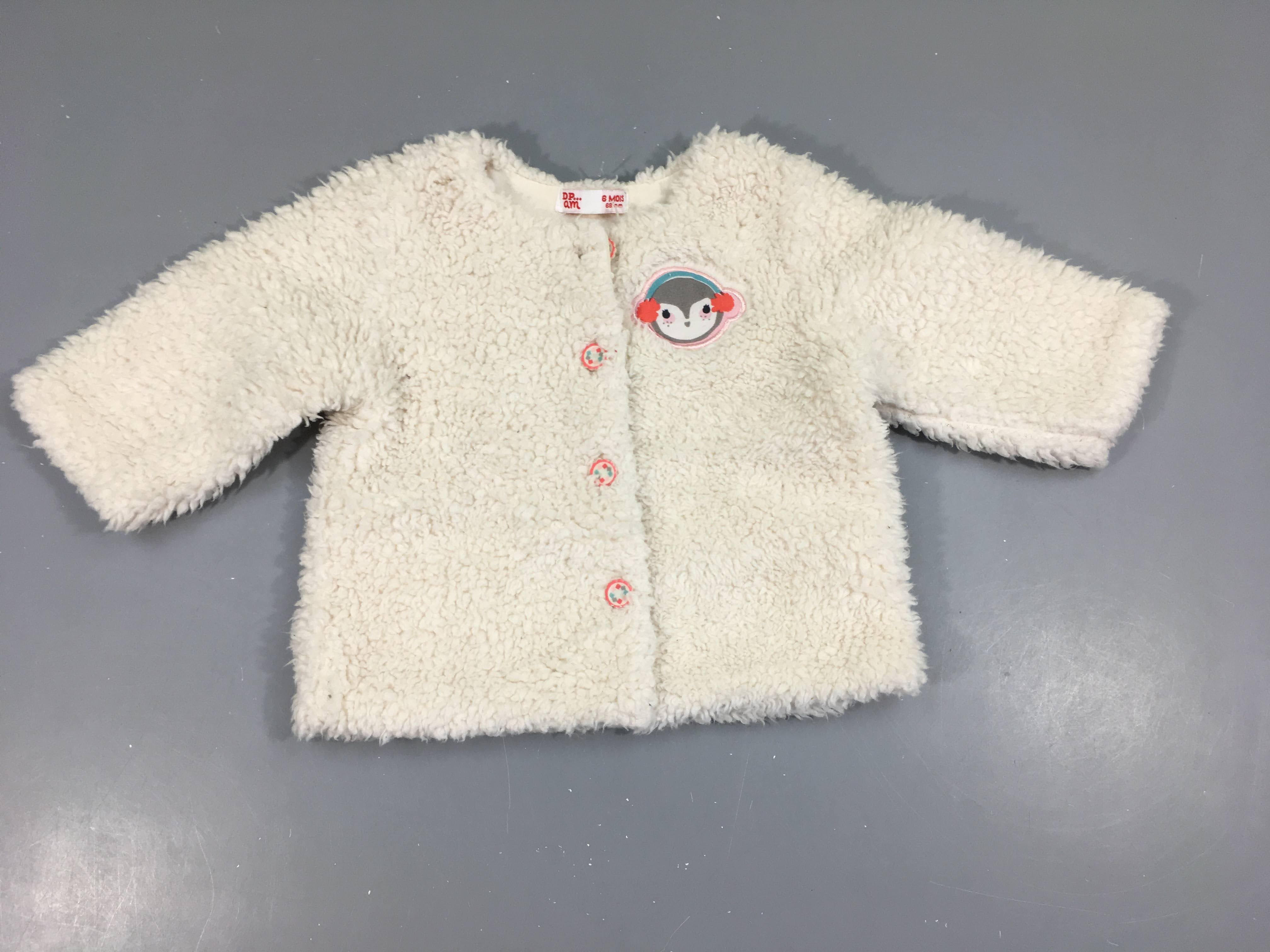 Gilet softy blanc pingouin