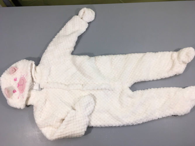 Combinaison pilote softy écru, moins cher chez Petit Kiwi