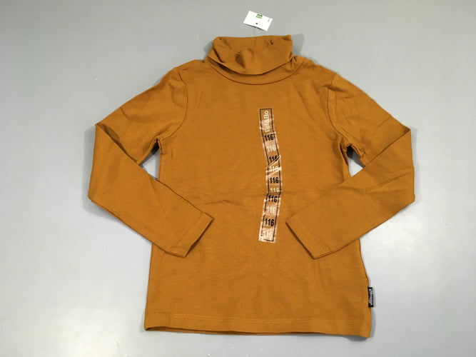 NEUF T-shirt m.l col roulé ocre, moins cher chez Petit Kiwi