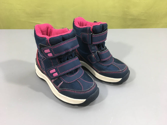 Bottines bleu/rose Waterproof Walkx, 24, moins cher chez Petit Kiwi