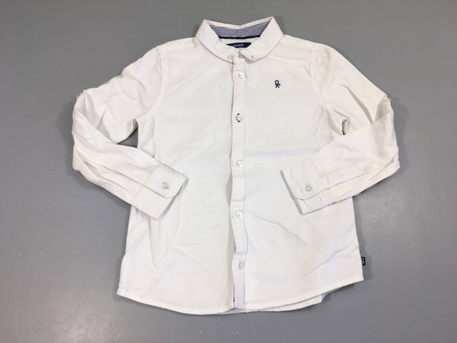 Chemise m.l blanche, moins cher chez Petit Kiwi