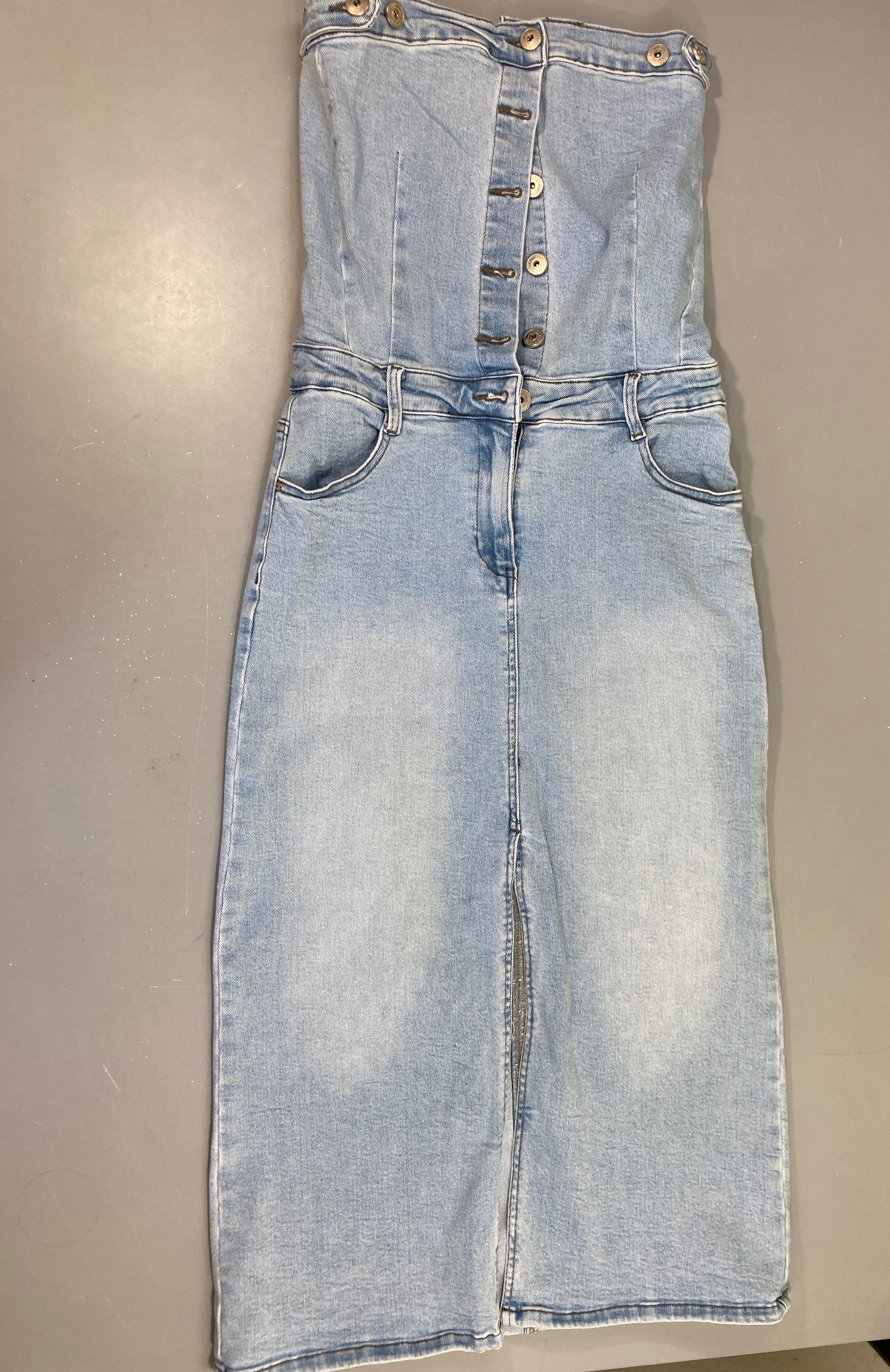 Robe bustier en jean 38