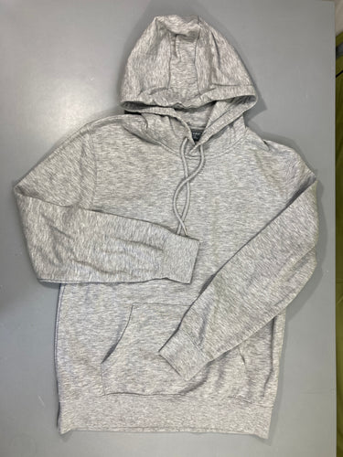 Sweat à capuche gris chiné bouloché, moins cher chez Petit Kiwi