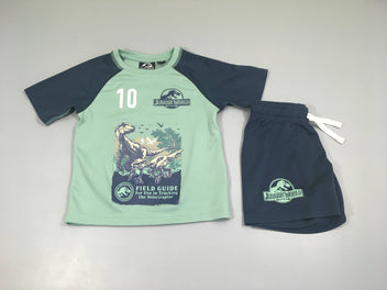 T-shirt m.c de sport vert/bleu Jurassic World