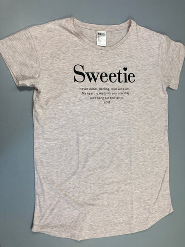 Robe de nuit m.c greige chiné, moins cher chez Petit Kiwi