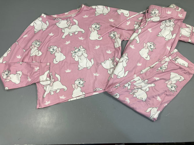 Pyjama 2pcs jersey rose Aristochats, moins cher chez Petit Kiwi