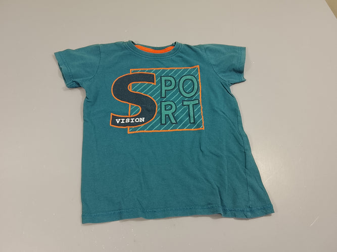 T-shirt m.c bleu pétrol "sport", moins cher chez Petit Kiwi