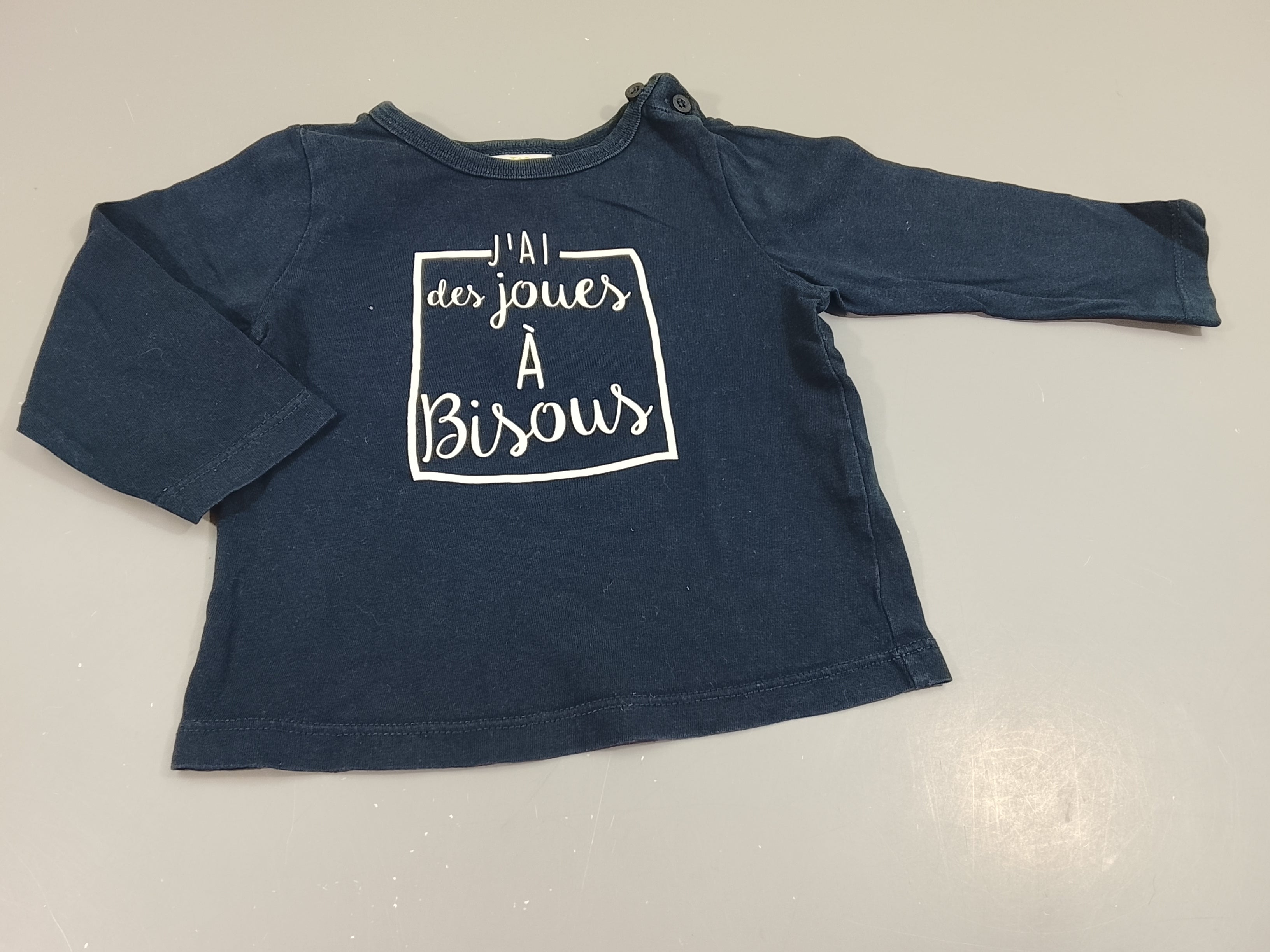 T-shirt m.l bleu marine 