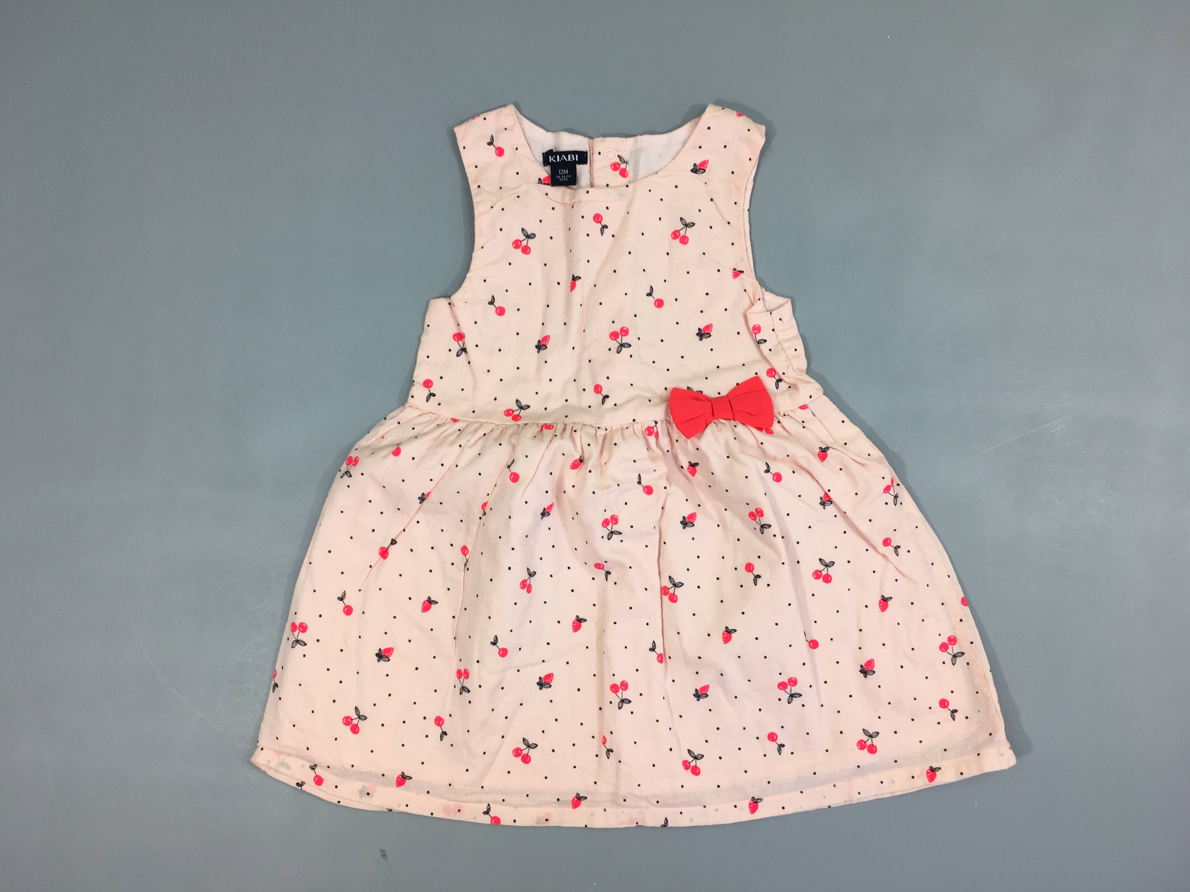 Robe s.m rose pâle cerises