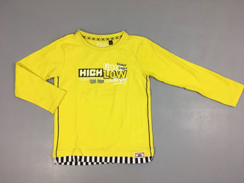 T-shirt m.l jaune Low effet superposé Quapi