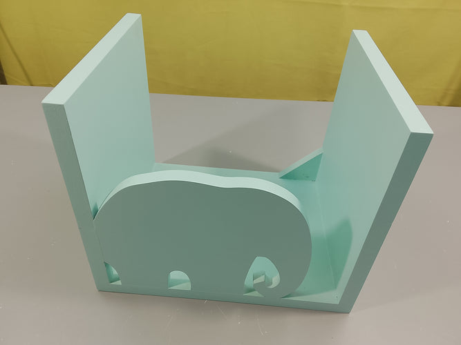 Etagère bleue Mo l'éléphant, moins cher chez Petit Kiwi